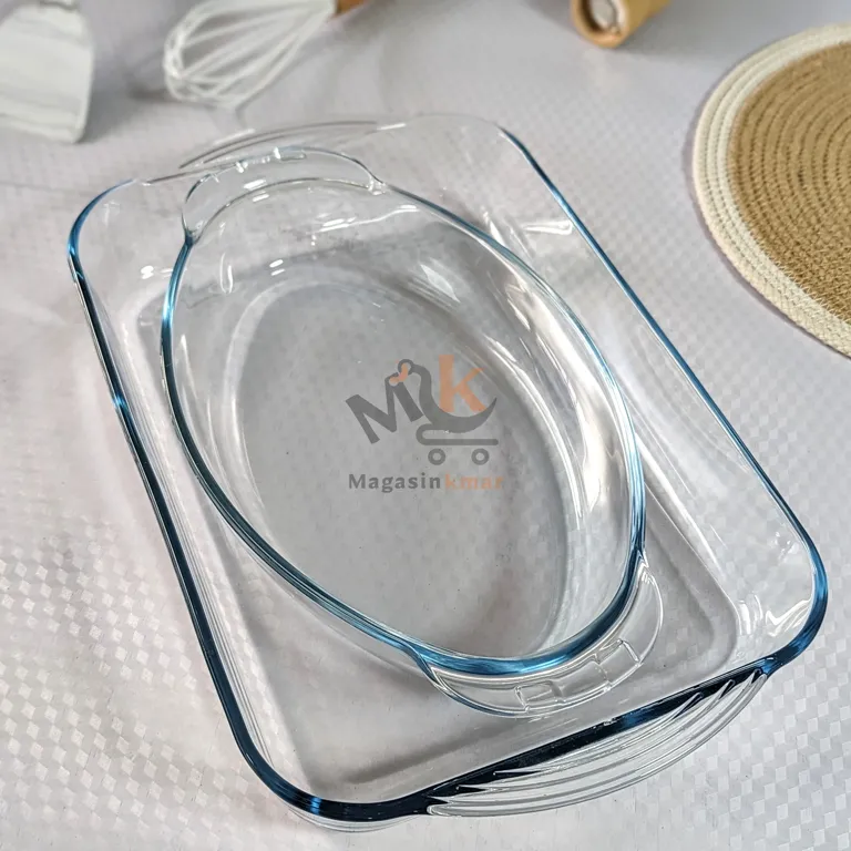 Lot 2 plats à four en verre