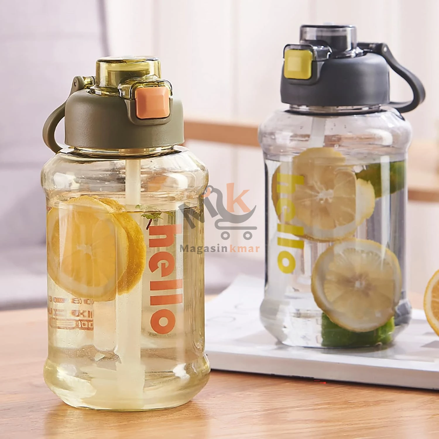 Bouteille d’eau 800ml avec stickers en plastique alimentaire