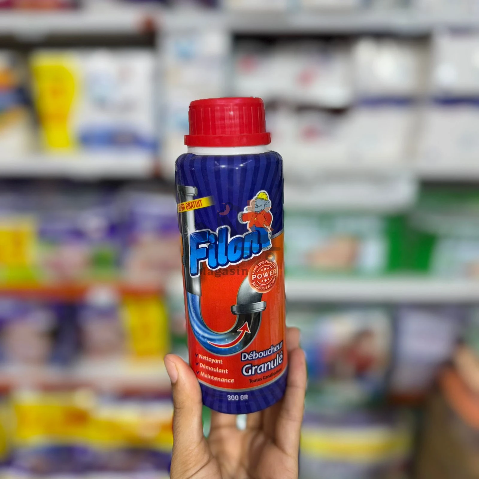 Déboucheur en granulés 250 g – Élimine bouchons rapidement pour évier et canalisation