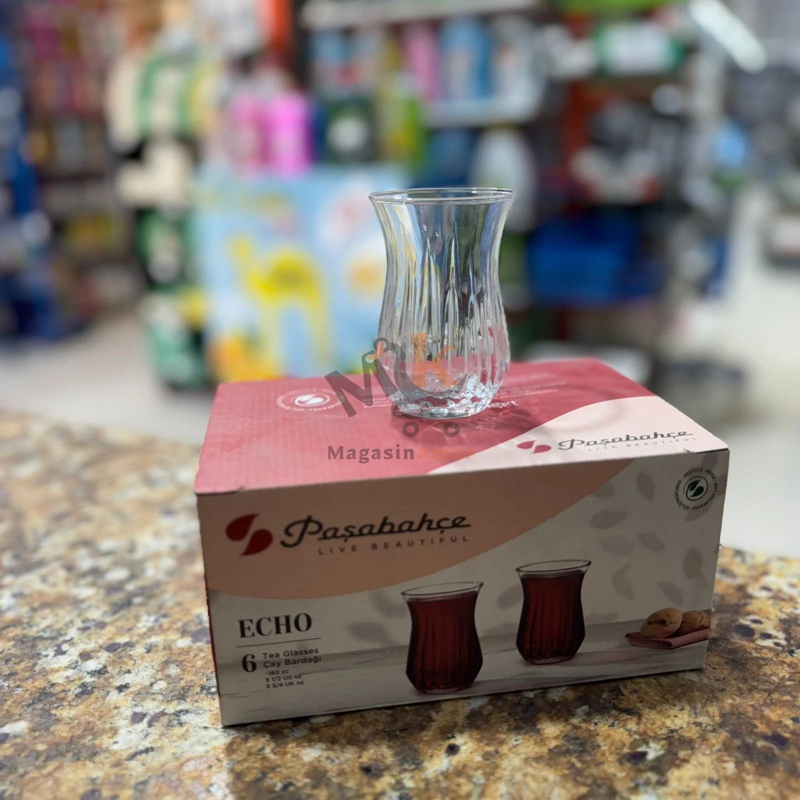 Lot de 6 verres à thé Scala en verre – 240 ml – Design élégant et résistant