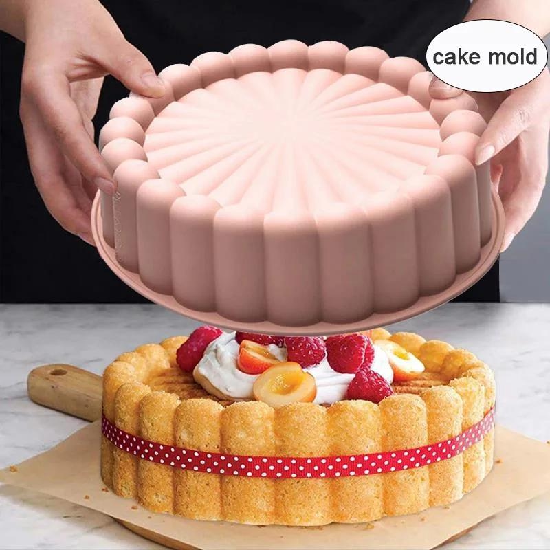Moule a gateau rond en silicone_26cm