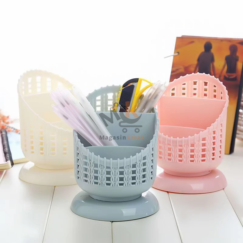 Porte couvert rotin avec 3 compartiment