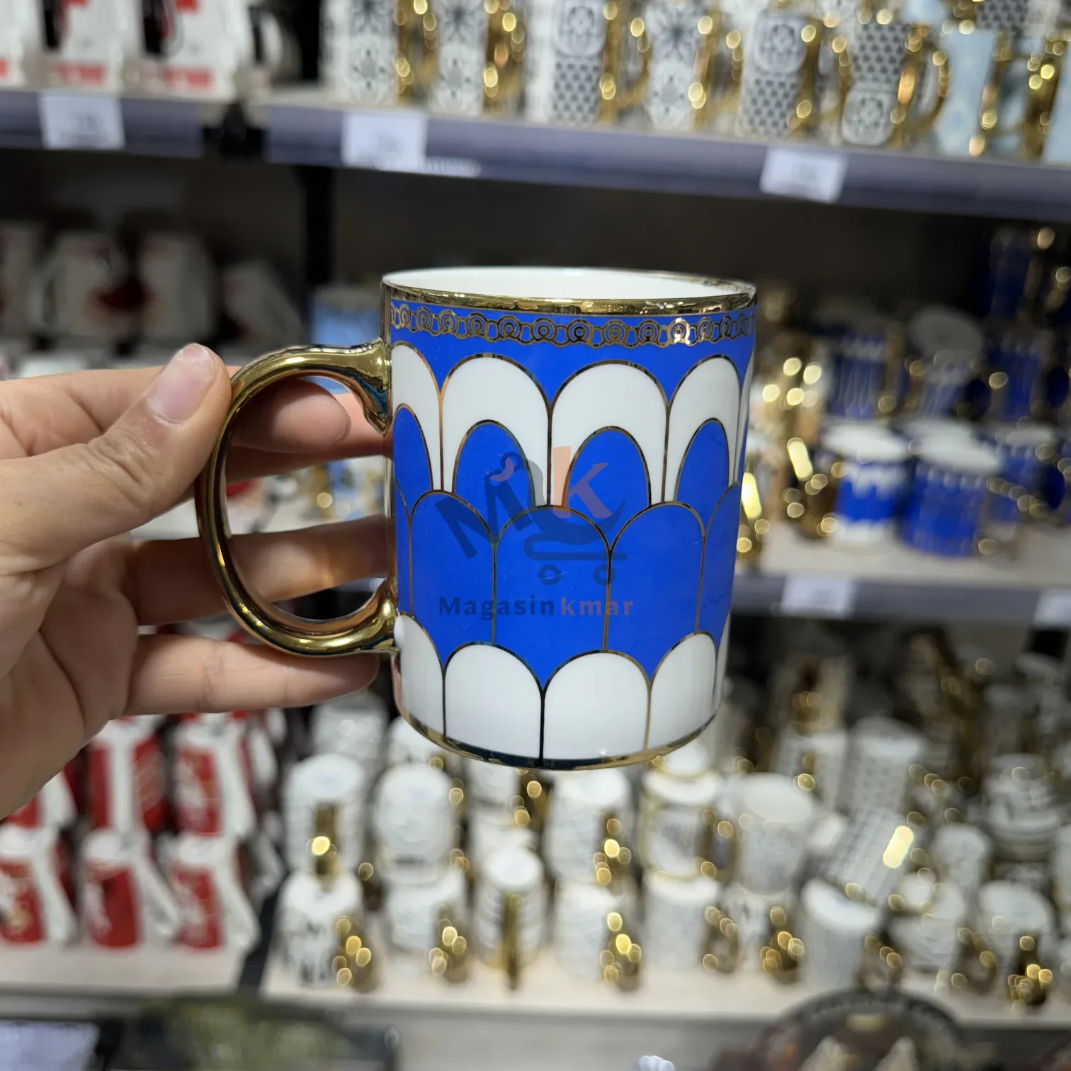 Tasse en céramique avec Touche dore