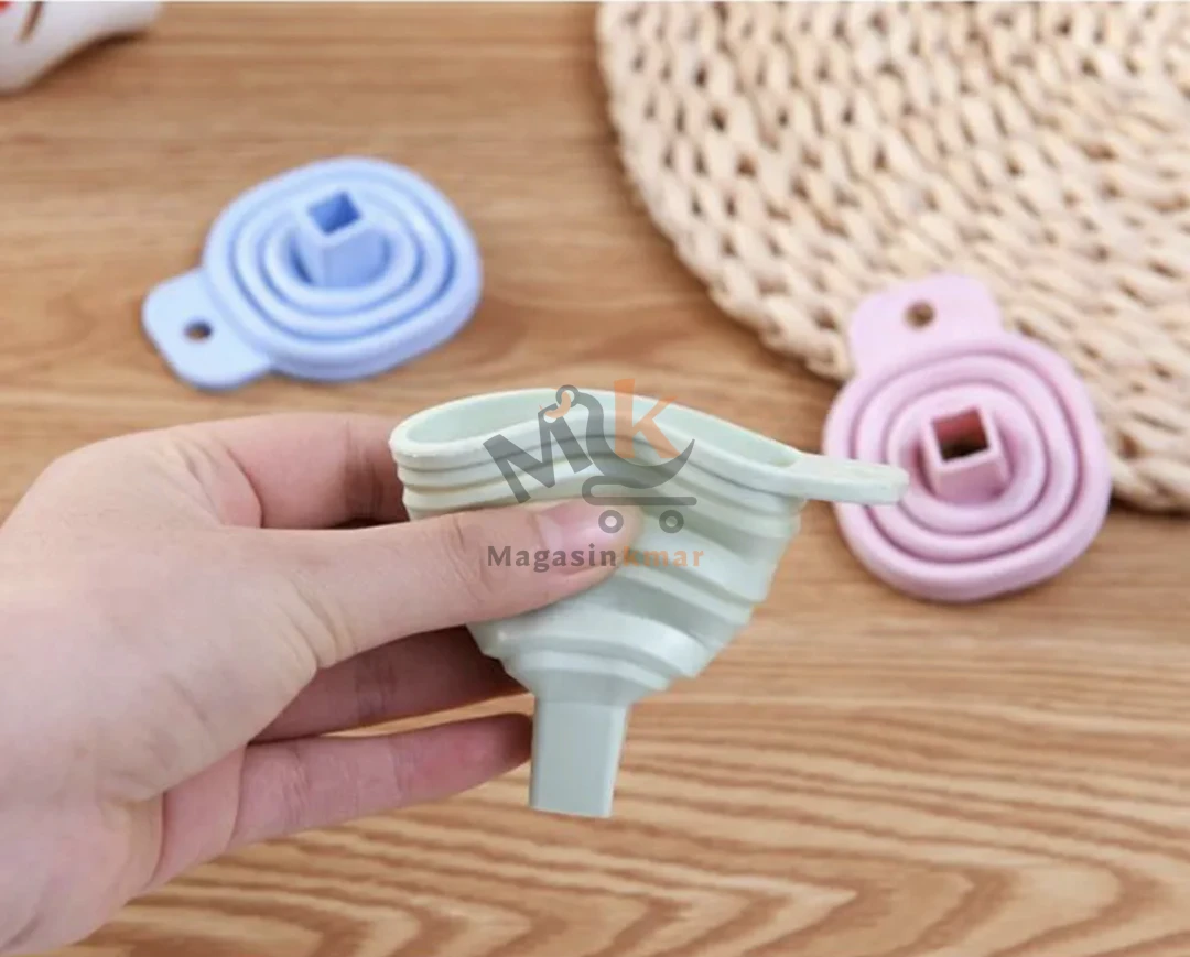 Entonnoir pliable en silicone