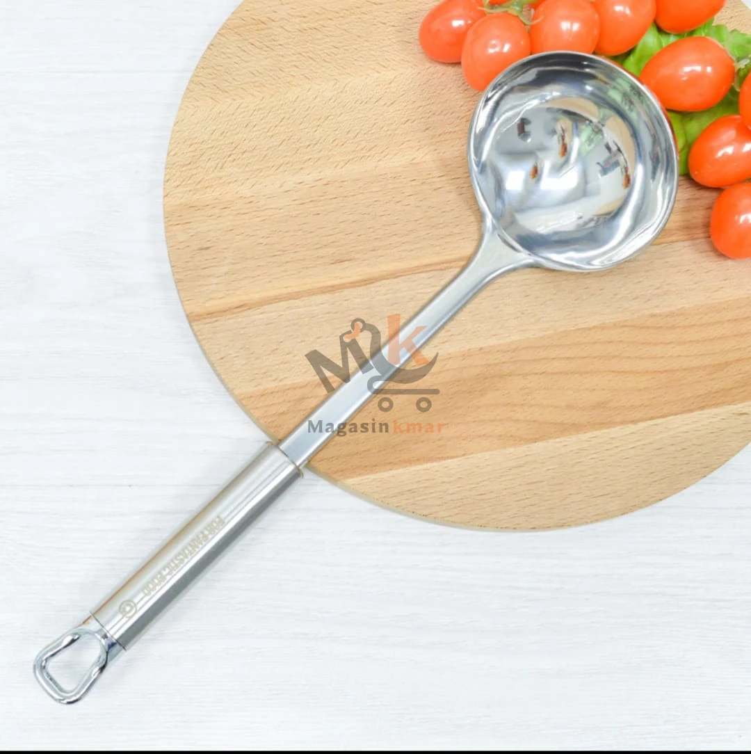 Louche de cuisine en inox – Acier robuste 31 cm