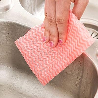 Lot de 4 éponge vaisselle_bamboo fiber