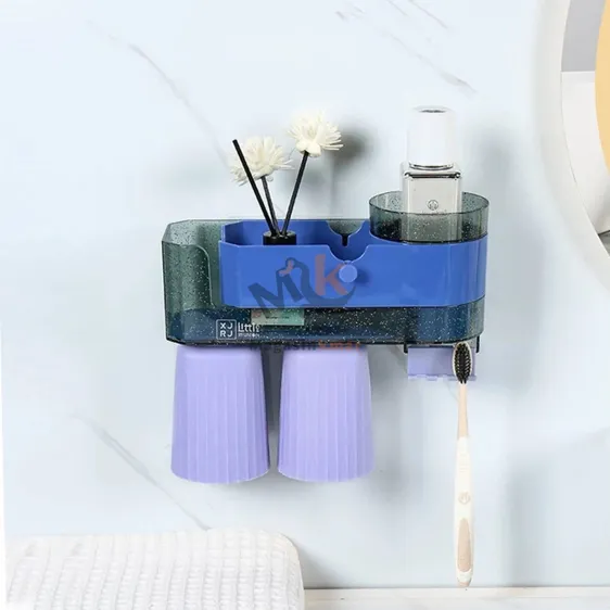 Organisateur brosse à dents en plastique avec support