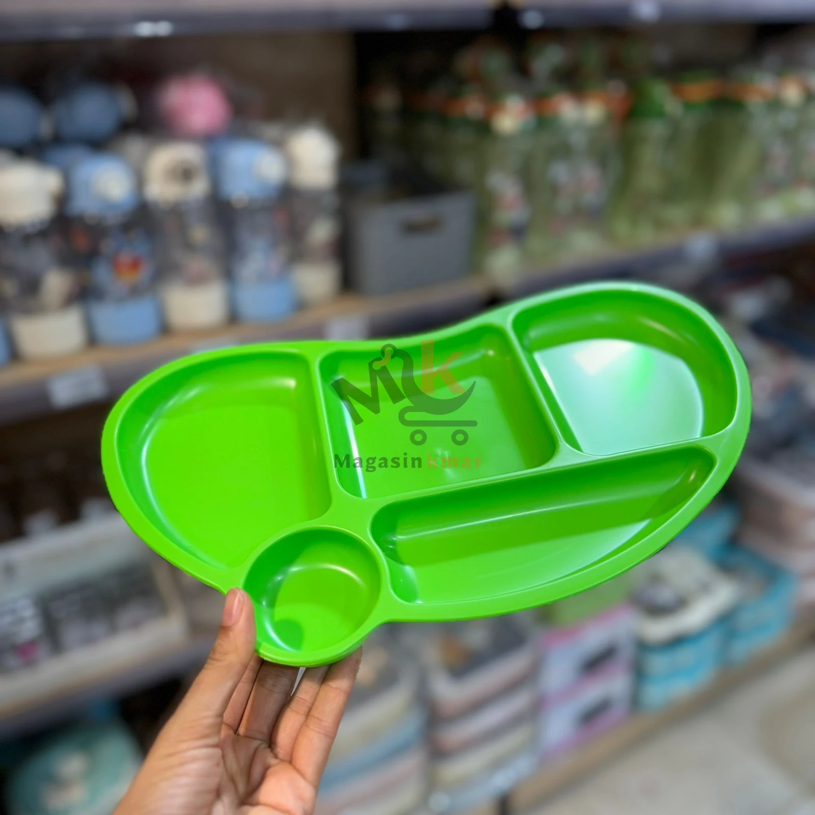 Plateau repas a 5 compartiment en plastique