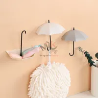 Lot de 3 crochet mural autocollant forme parapluie