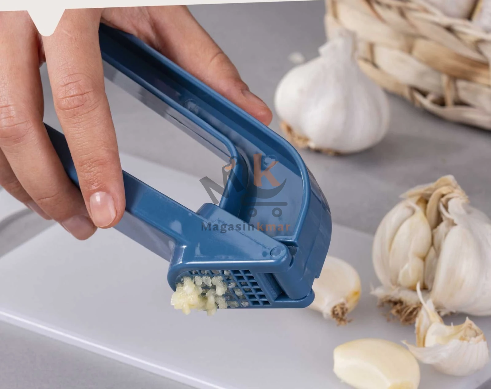 Presse-ail en plastique – Outil manuel pratique 17 cm