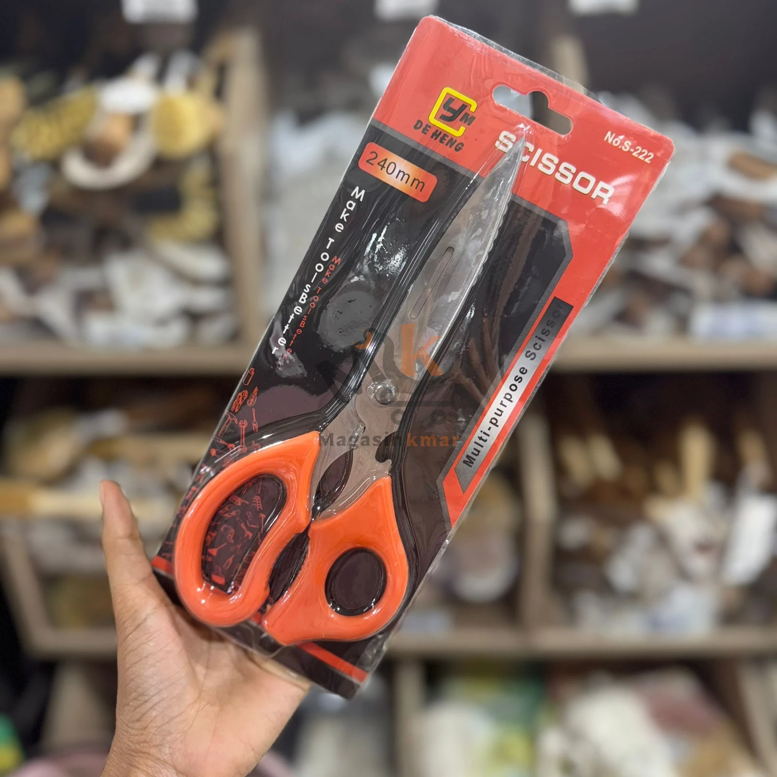 Ciseaux 24 cm avec poignées en plastique – Précision et confort