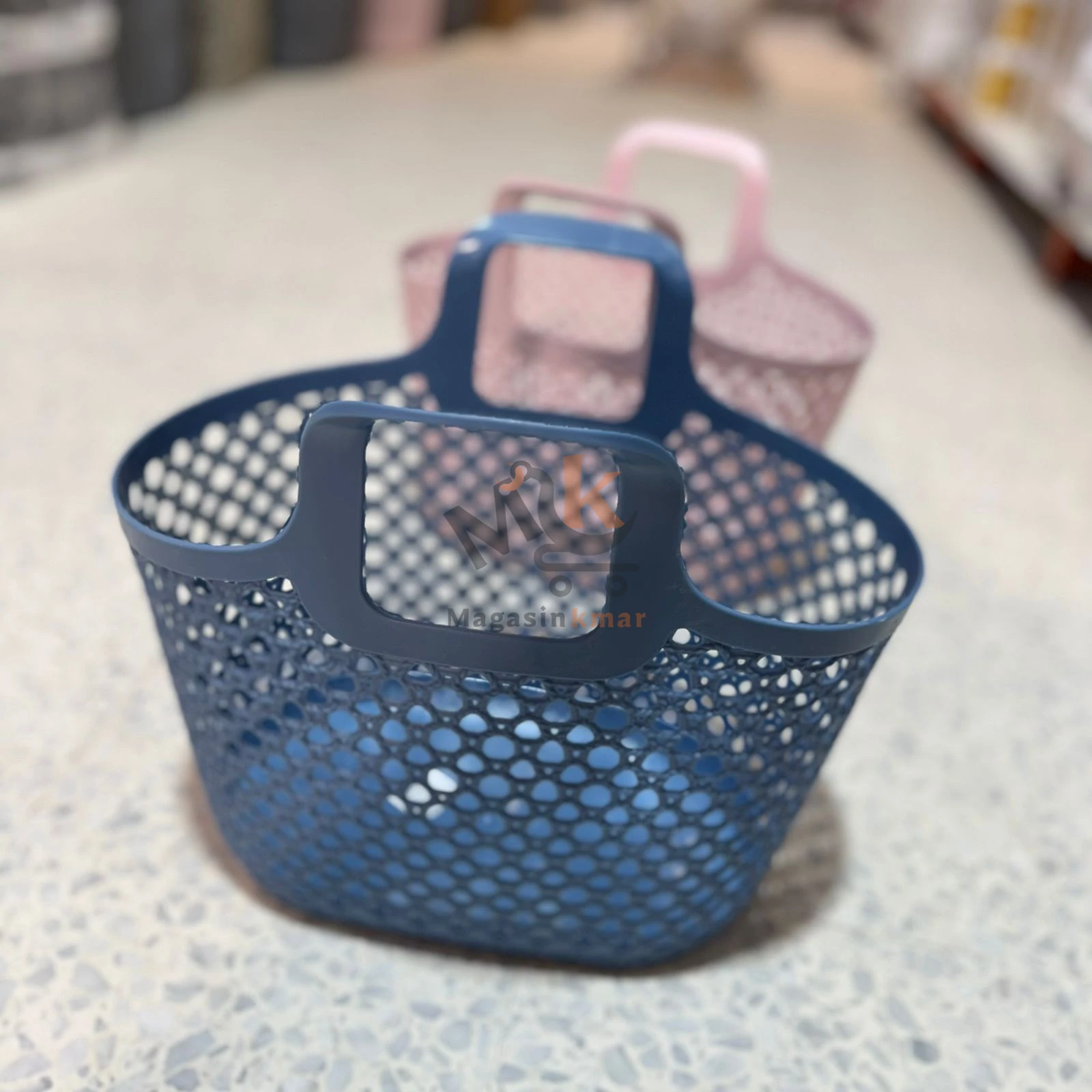 Couffin de rangement en plastique – Panier léger multi-usage 34 cm