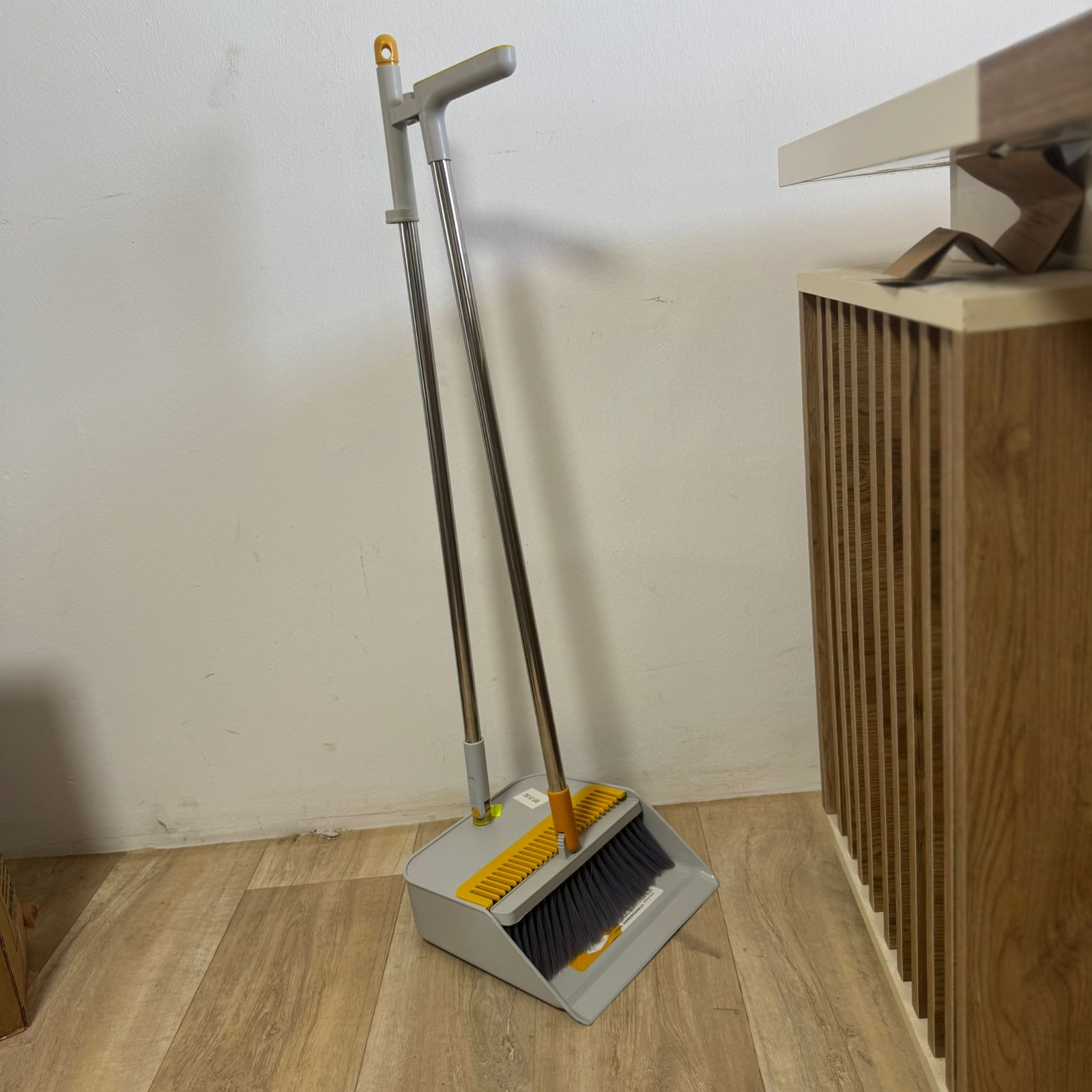 Balai et pelle en plastique – Ensemble de nettoyage pratique avec long manche