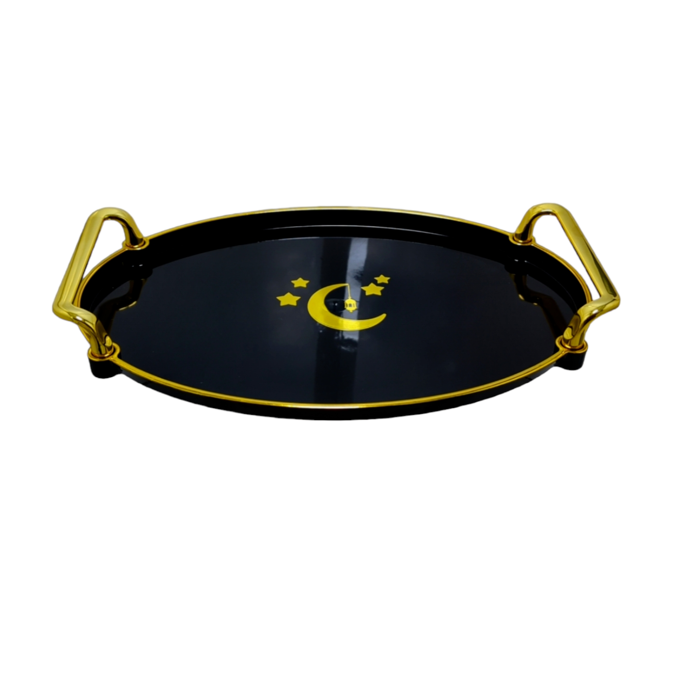 Mini Plateau oval en plastique fond ramadan_32*22.5