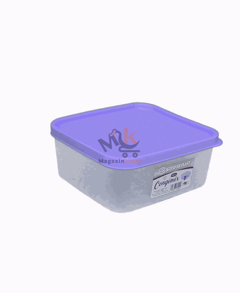 Boite de conservation carrée conjimix 750 ml