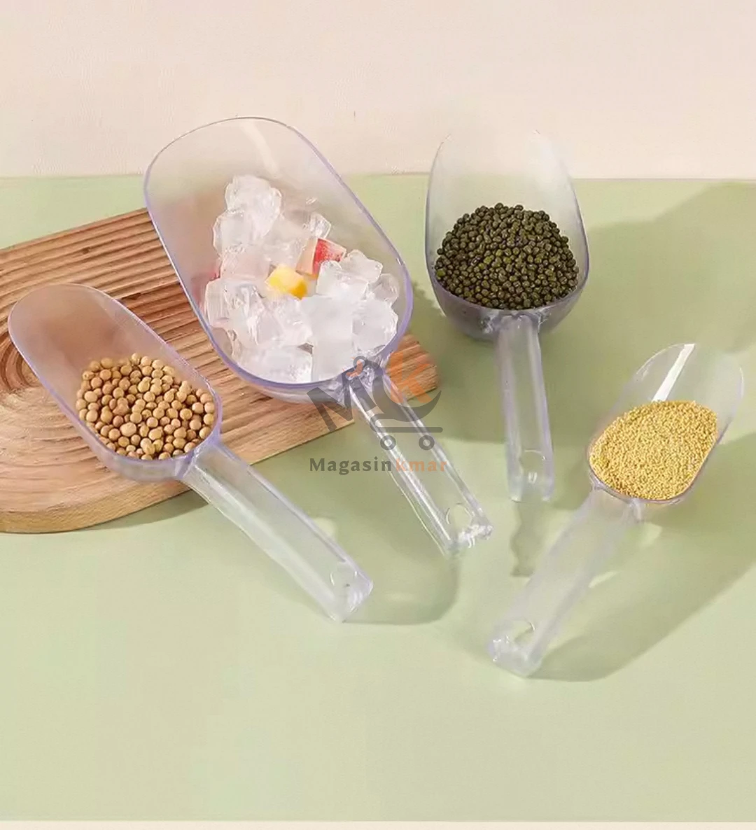 Pelle à épices en plastique – Pratique pour doser et servir vos ingrédients (24 cm)