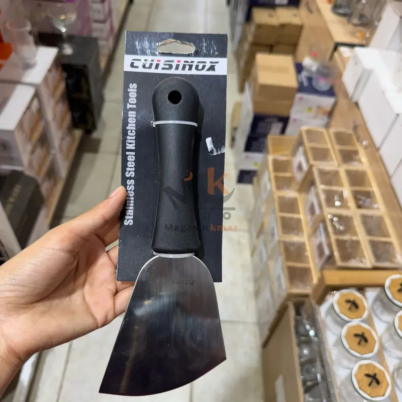 Palette triangulaire chanfreinée en acier inoxydable 22 cm