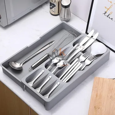 Organisateur de tiroir en plastique avec 6 compartiment