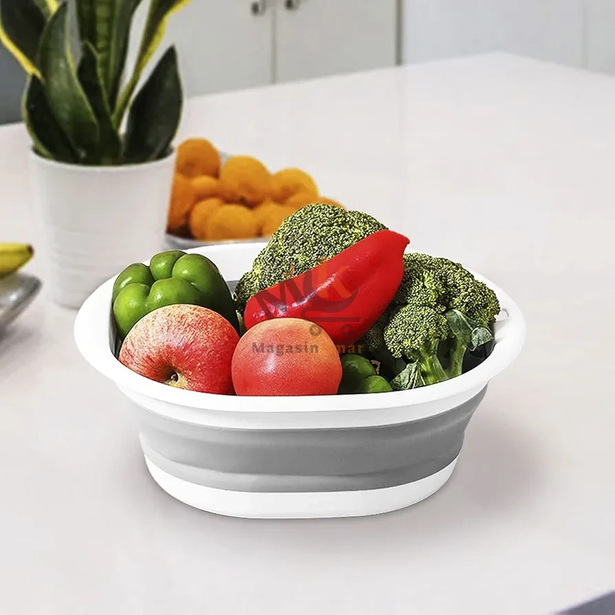 Bassine pliable en plastique alimentaire – 5L – Idéale pour la cuisine