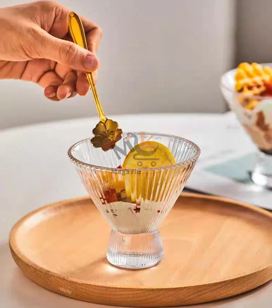 Lot de 6 coupes en verre Idéales pour desserts et glace