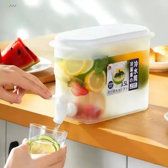 Distributeur à Jus en Plastique– Carafe pratique pour boissons fraîches et service facile