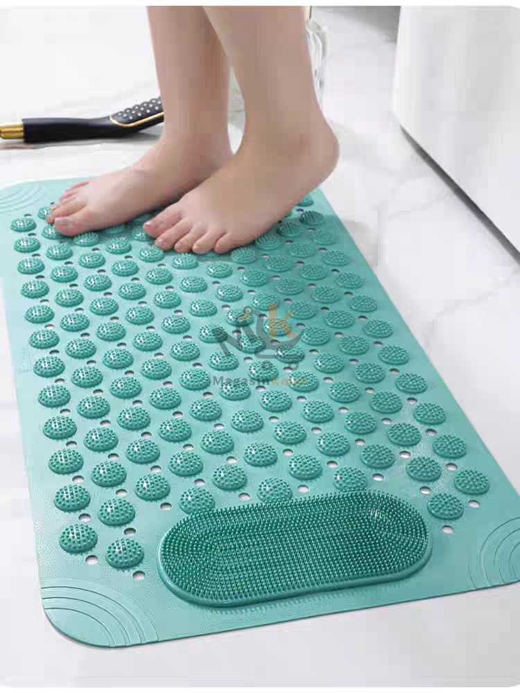 Tapis de bain antidérapant rectangulaire en silicone 70*36cm